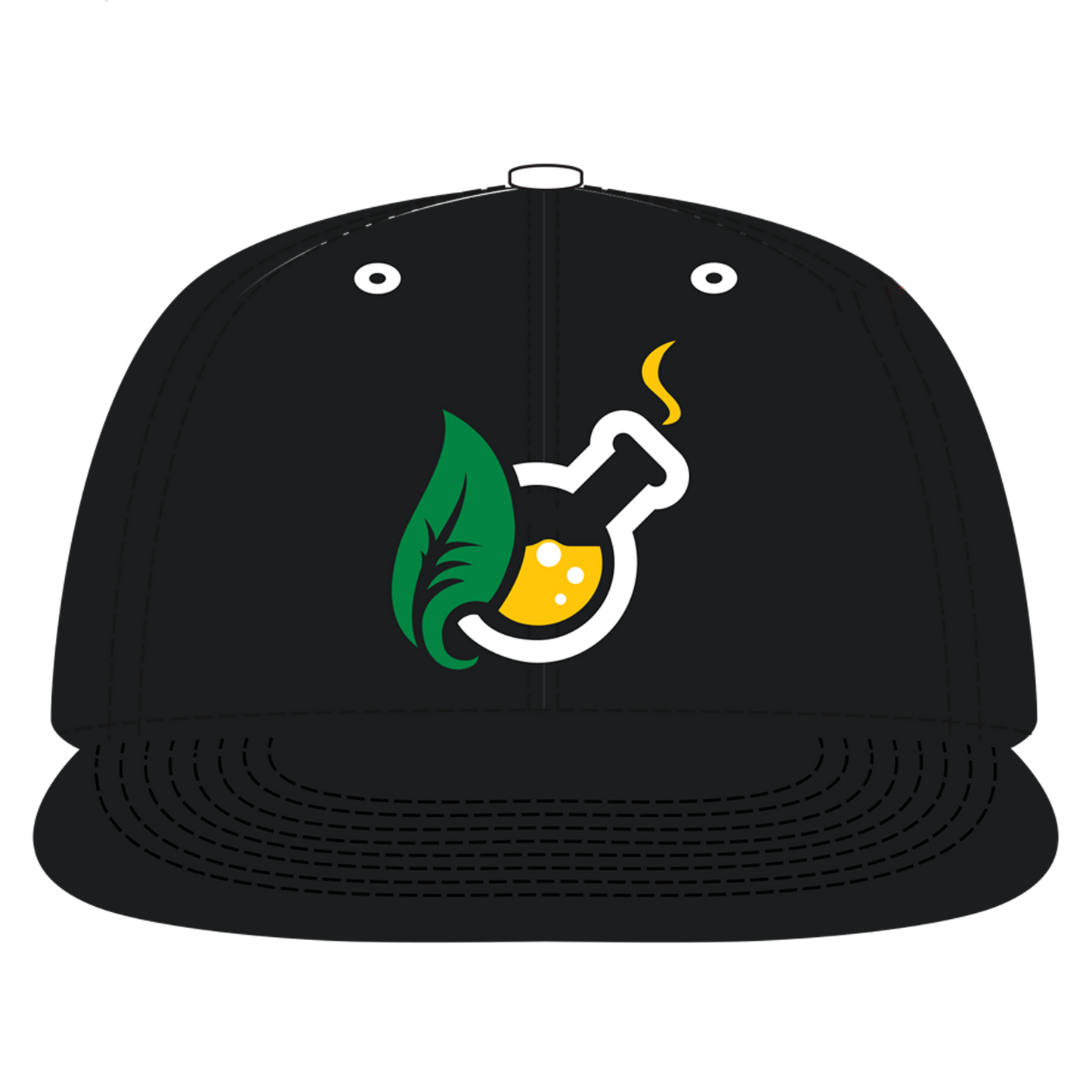 Black Hemp Back Ballcap - ExtractCraft Logo