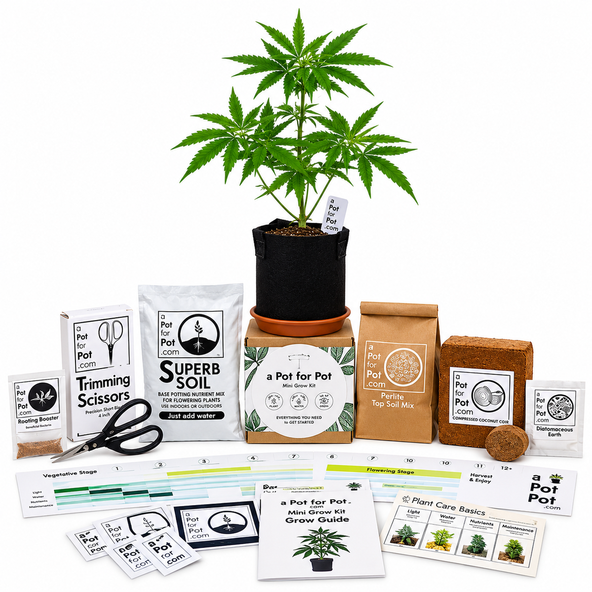 Complete Mini Grow Kit A Pot for Pot Bundle Extract Craft 