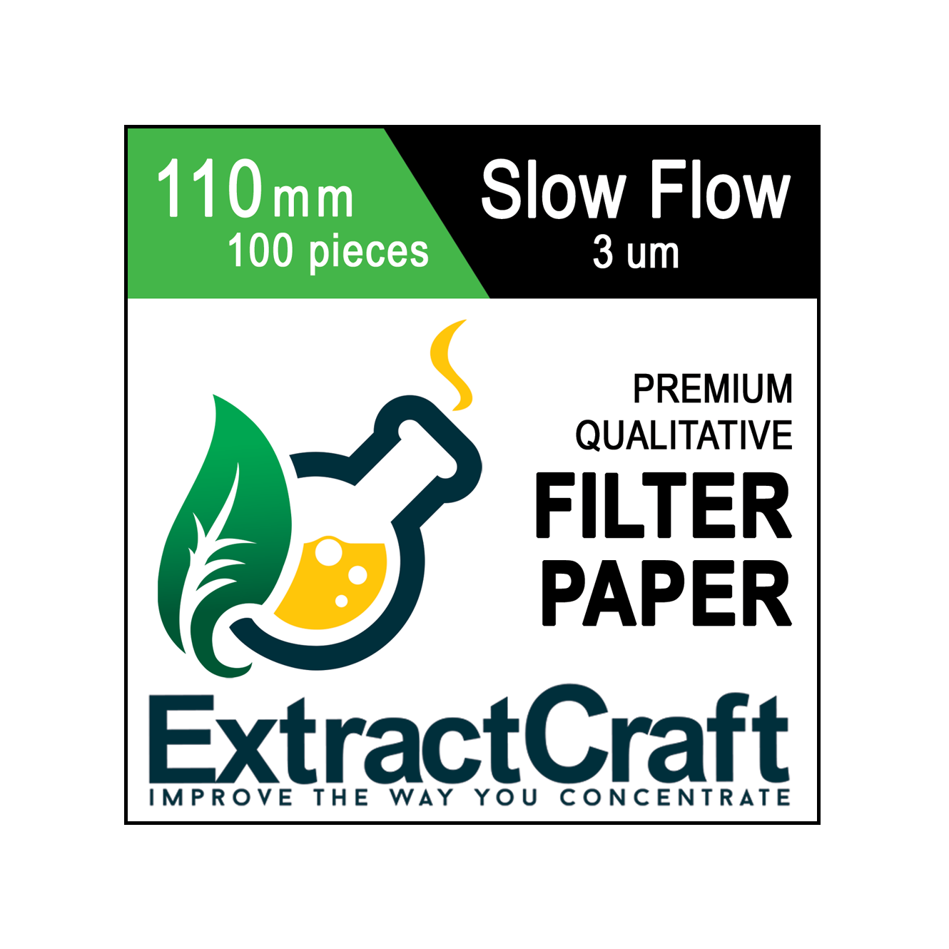 Filter Paper: 110mm – Slow Flow