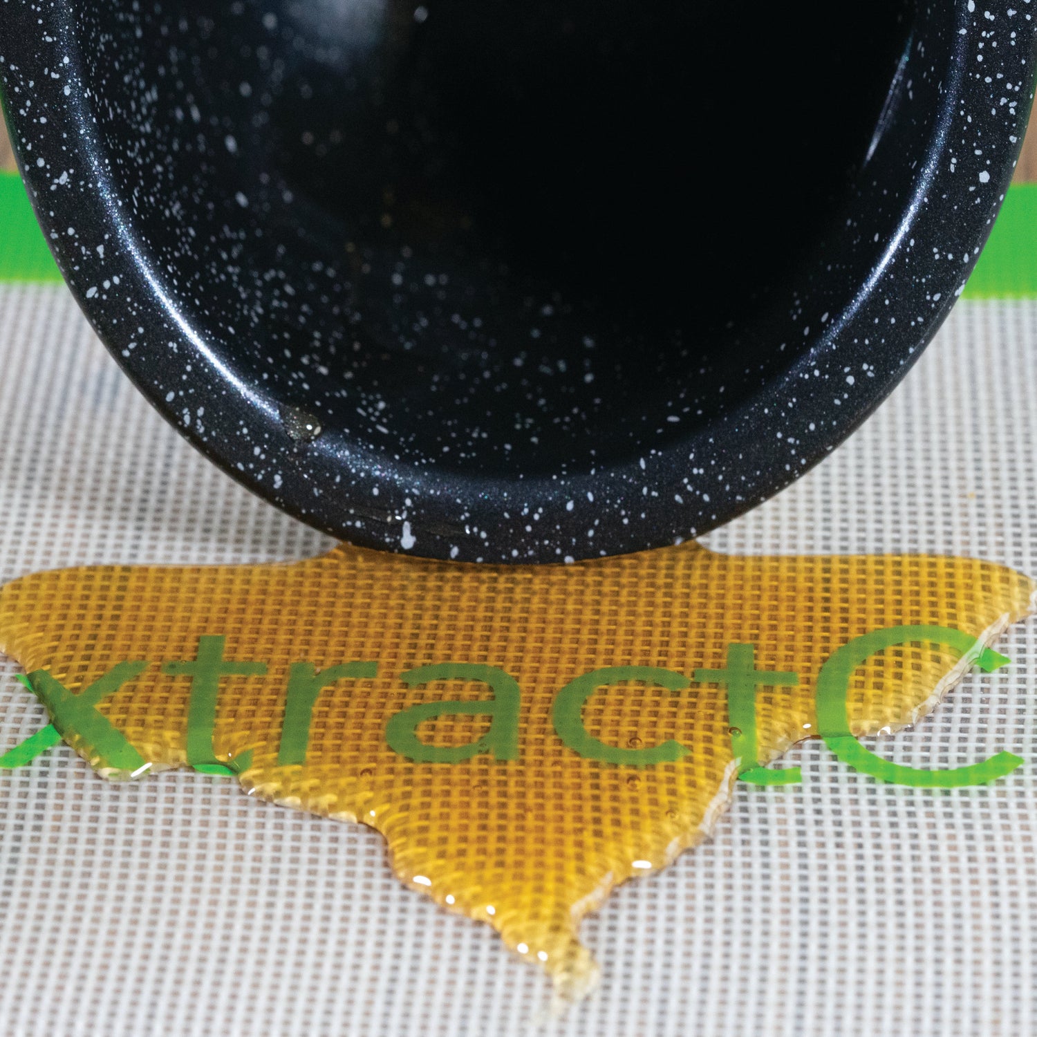 Oil on our silicone mat
